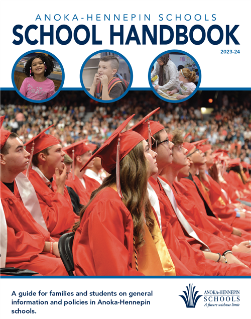 Cover of 2023-24 Anoka-Hennepin handbook 